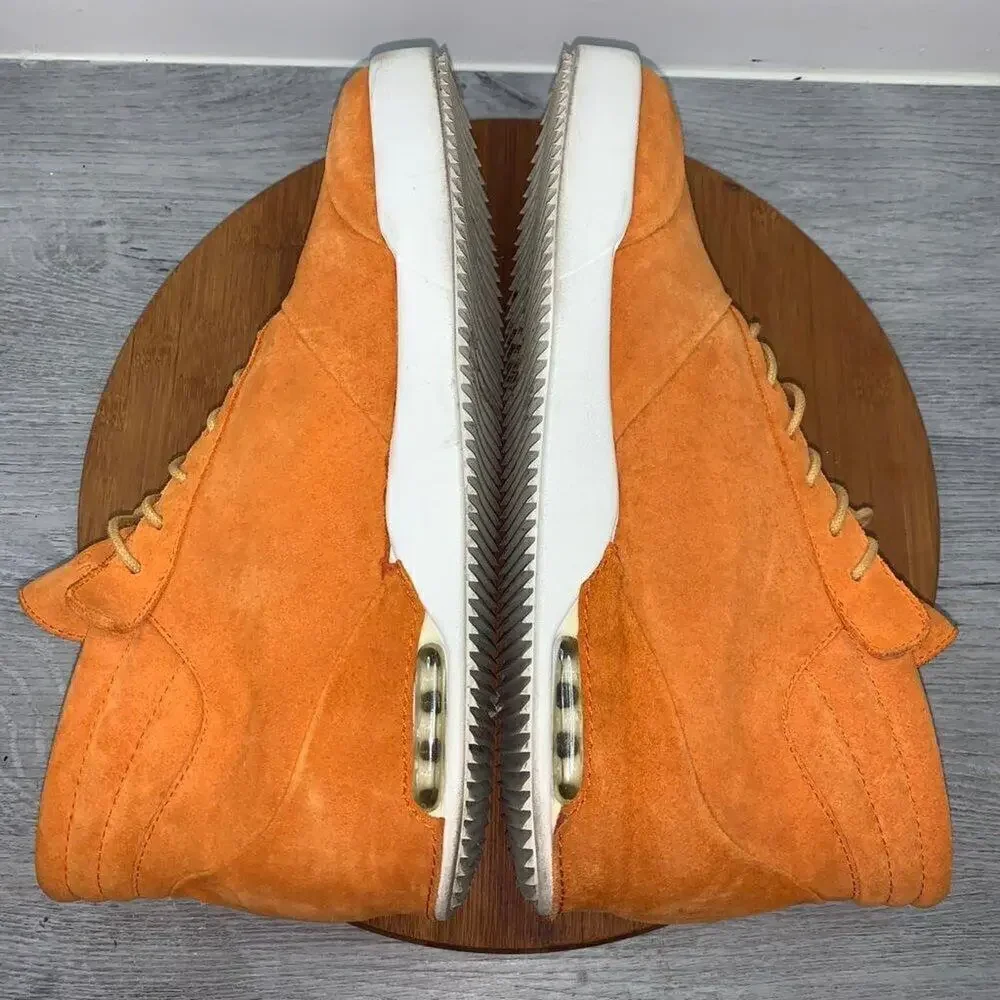 John Geiger 001 Orange Suede Sneakers Men’s Size 11 Shoes designer Made in USA - Picture 8 of 14